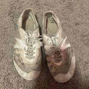 black & white cheer shoes